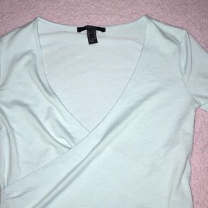v neck long sleeve
